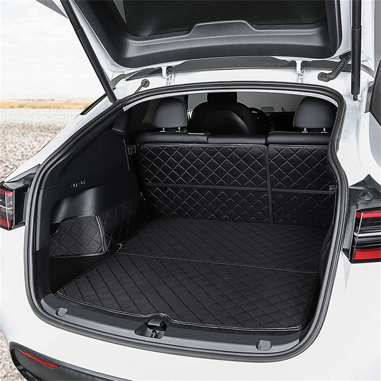 Trunk Mat Waterproof Car Dog Cover for Tesla Model Y 2020-2023 2 Tesla dog seat cover
