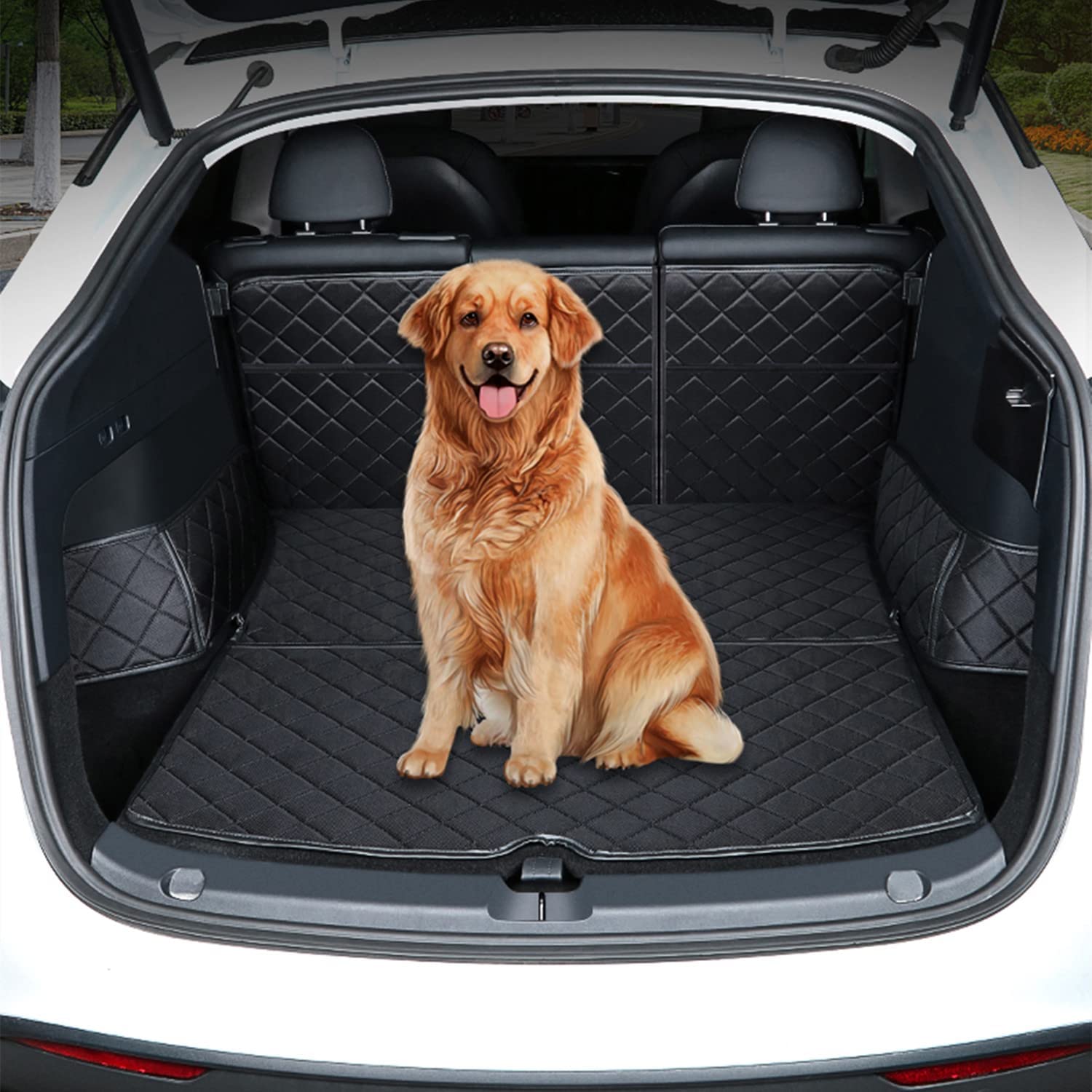 Trunk Mat Waterproof Car Dog Cover for Tesla Model Y 2020-2023 1 tesla dog seat cover