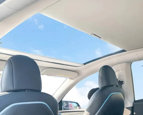tesla model y sunshade retractable