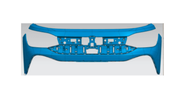 Front Bumper Primer With Support for vw Id6 onwards 